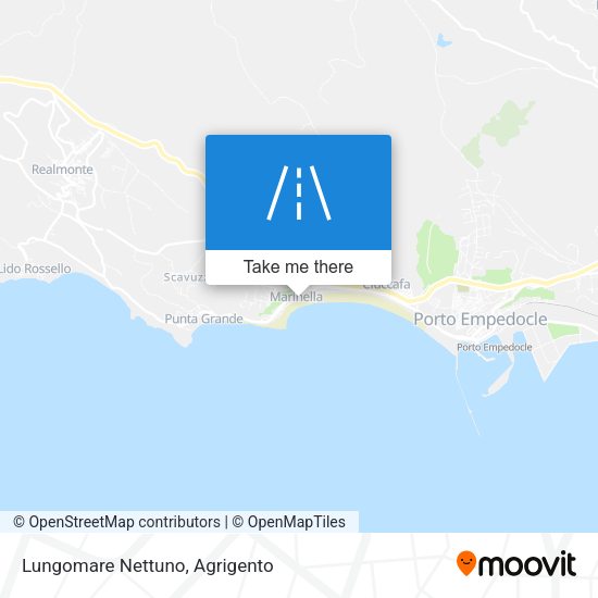 Lungomare Nettuno map