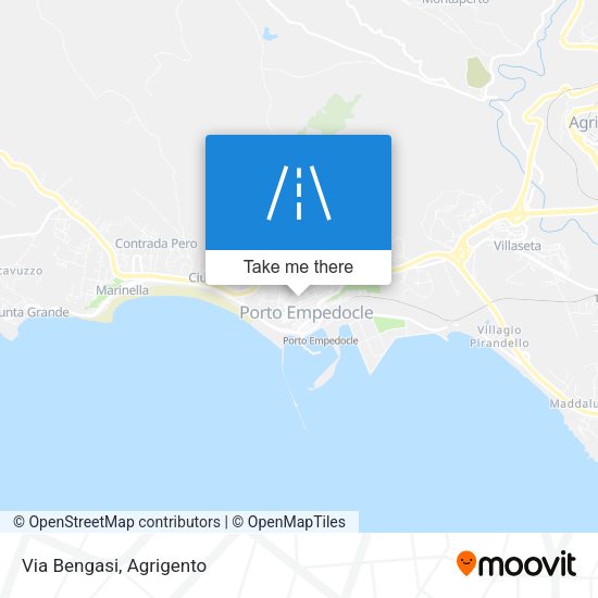 Via Bengasi map