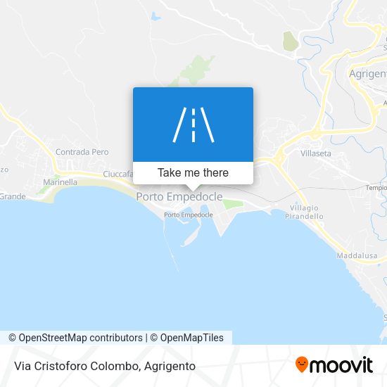 Via Cristoforo Colombo map