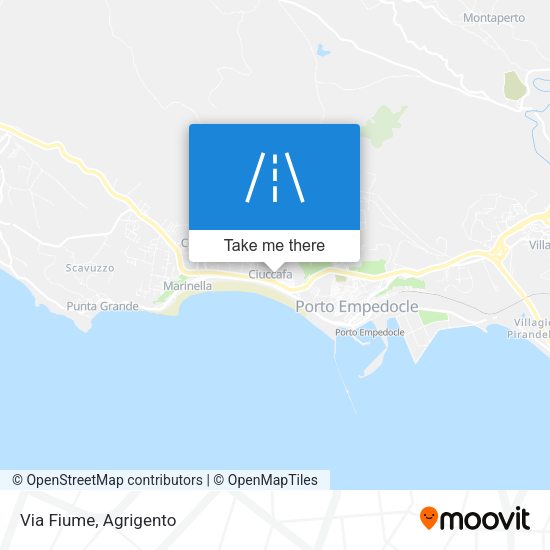 Via Fiume map