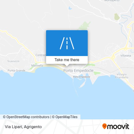 Via Lipari map