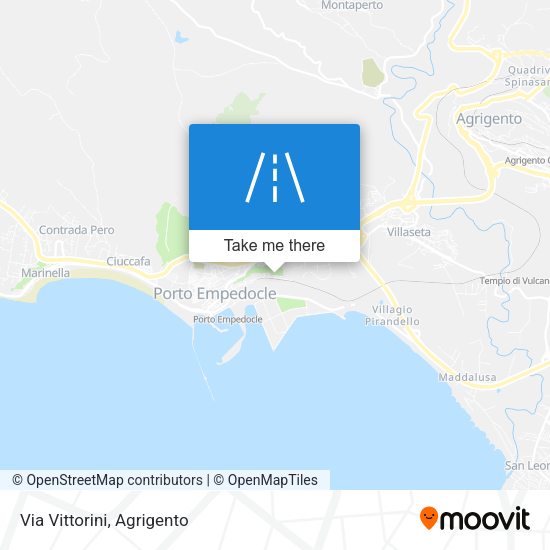 Via Vittorini map