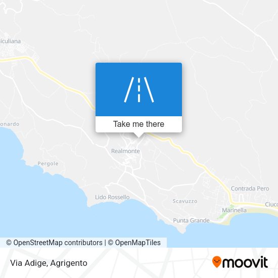 Via Adige map