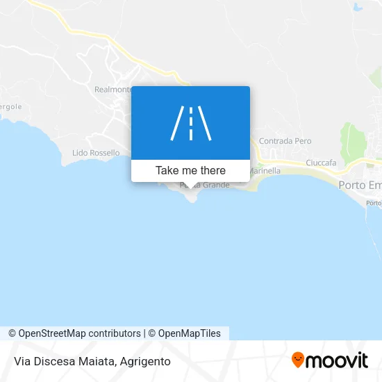 Via Discesa Maiata map