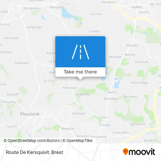 Route De Kersquivit map