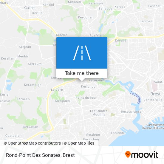 Mapa Rond-Point Des Sonates