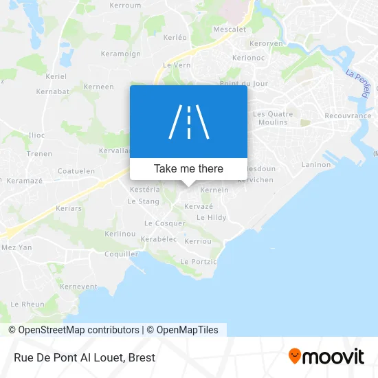 Rue De Pont Al Louet map