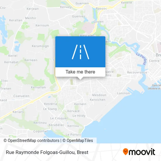 Rue Raymonde Folgoas-Guillou map