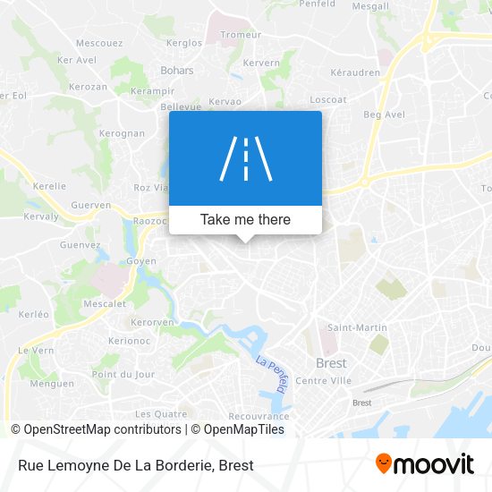 Rue Lemoyne De La Borderie map