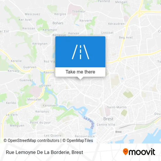 Rue Lemoyne De La Borderie map