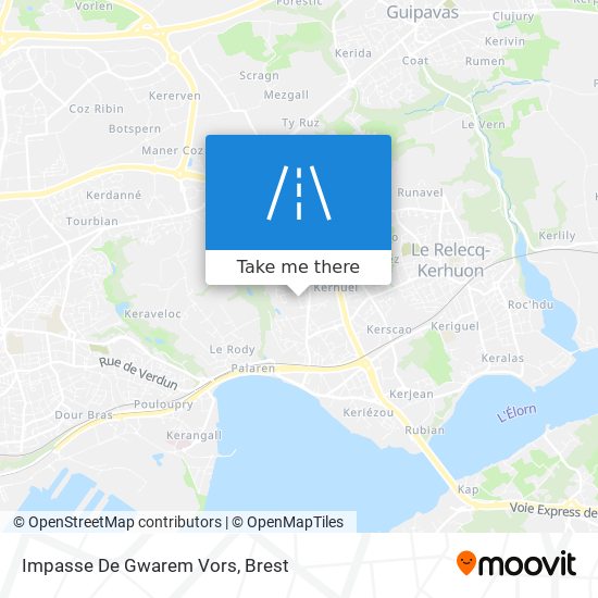 Impasse De Gwarem Vors map