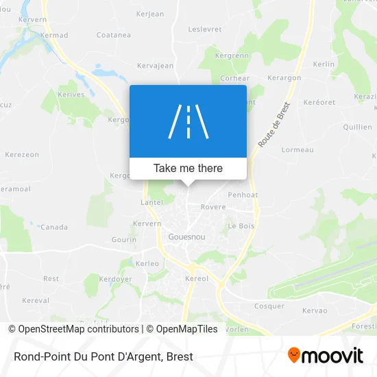 Rond-Point Du Pont D'Argent map