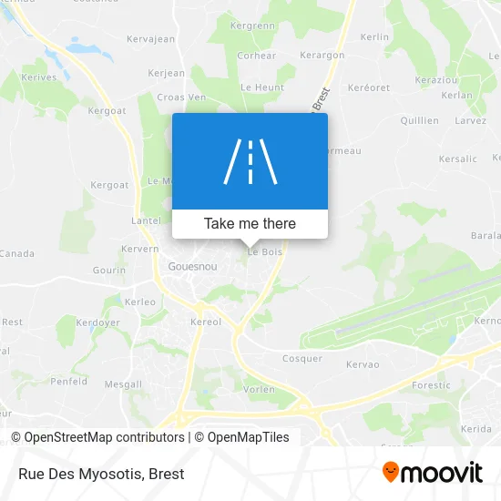 Rue Des Myosotis map