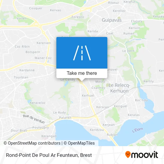 Rond-Point De Poul Ar Feunteun map