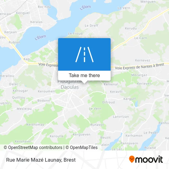 Rue Marie Mazé Launay map