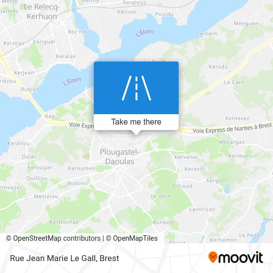 Rue Jean Marie Le Gall map