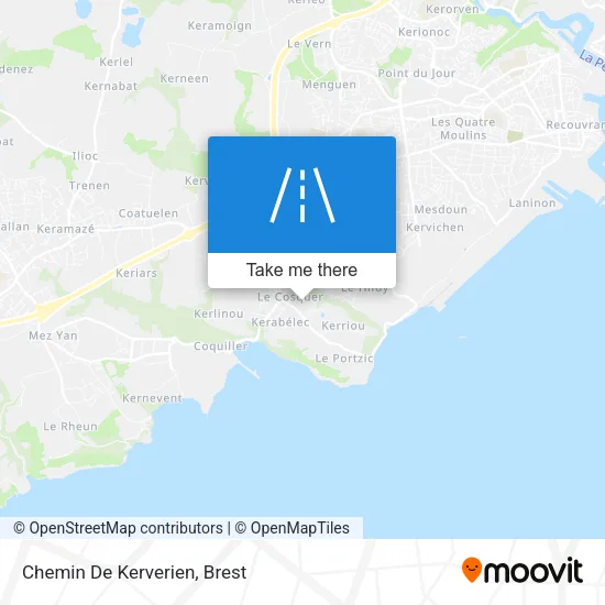Chemin De Kerverien map