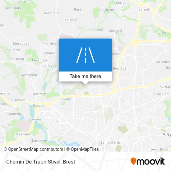 Chemin De Traon Stivel map