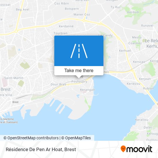 Mapa Résidence De Pen Ar Hoat