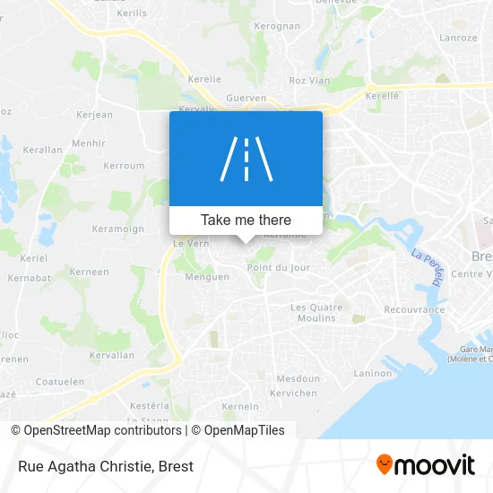 Rue Agatha Christie map