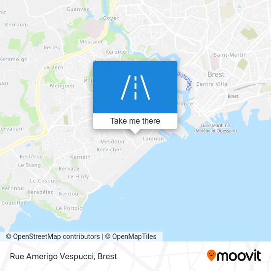 Rue Amerigo Vespucci map