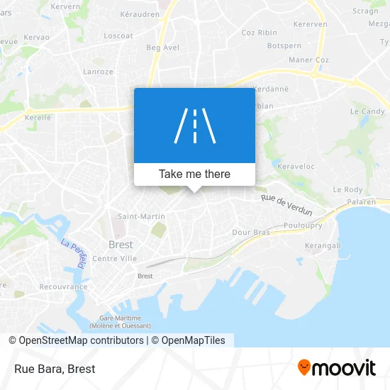 Rue Bara map