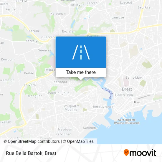 Rue Bella Bartok map