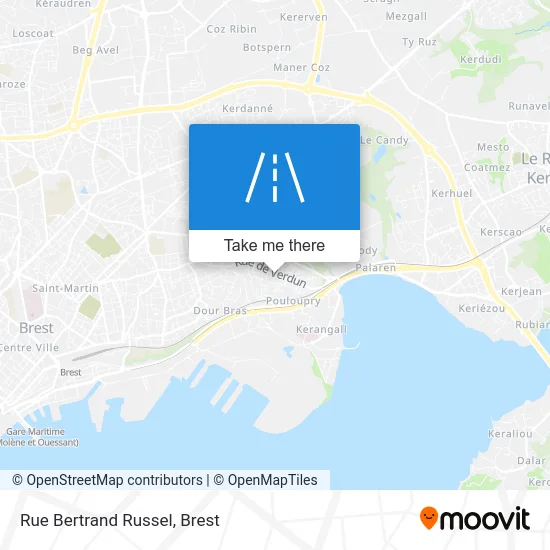Rue Bertrand Russel map