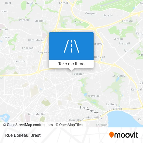 Rue Boileau map