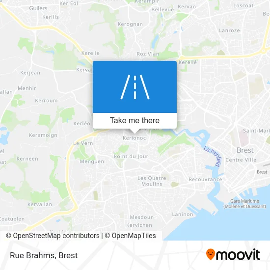 Rue Brahms map