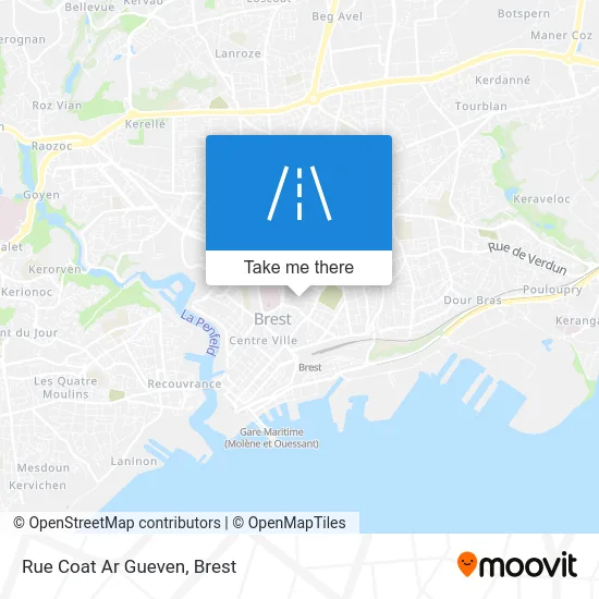 Rue Coat Ar Gueven map