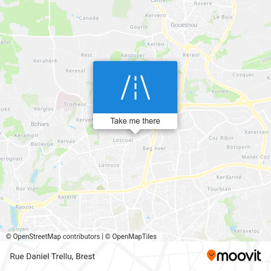 Rue Daniel Trellu map