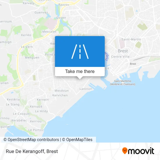 Rue De Kerangoff map