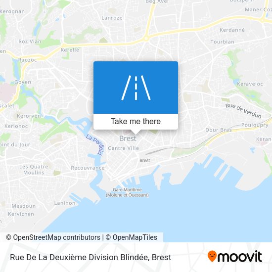 Rue De La Deuxième Division Blindée map