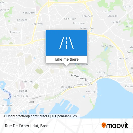Rue De L'Aber Ildut map