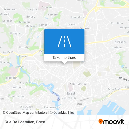 Rue De Lostallen map