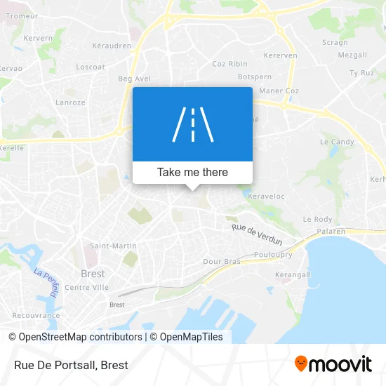 Rue De Portsall map