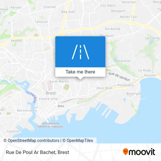 Rue De Poul Ar Bachet map