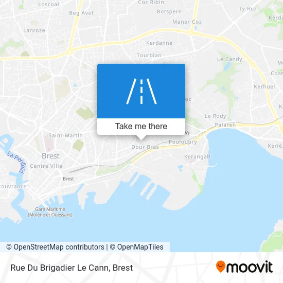 Rue Du Brigadier Le Cann map