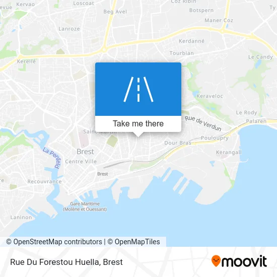 Rue Du Forestou Huella map