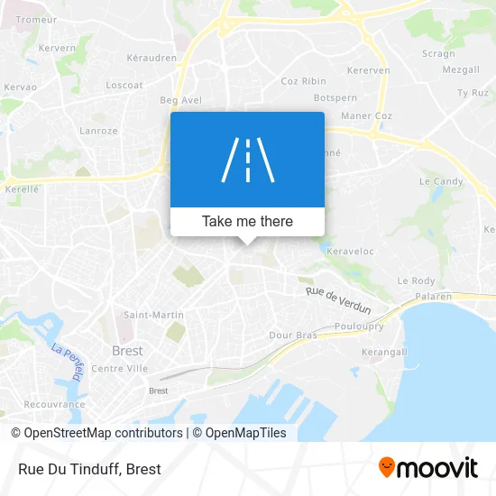 Rue Du Tinduff map