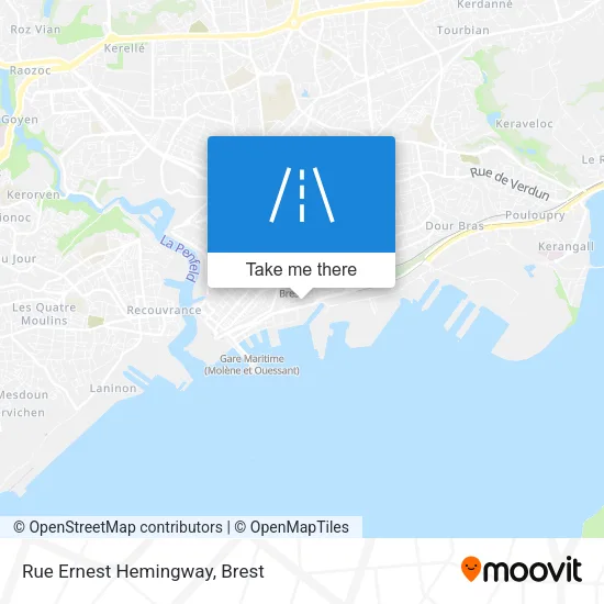 Rue Ernest Hemingway map