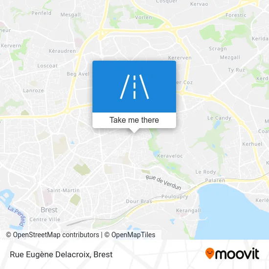 Rue Eugène Delacroix map