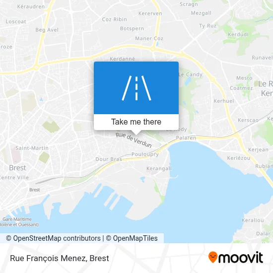 Rue François Menez map