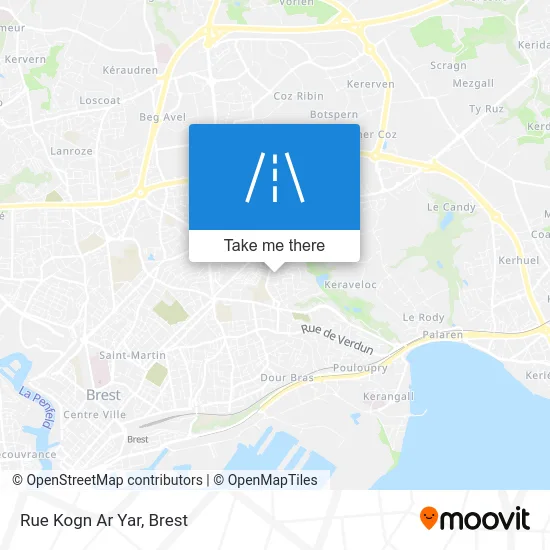 Rue Kogn Ar Yar map
