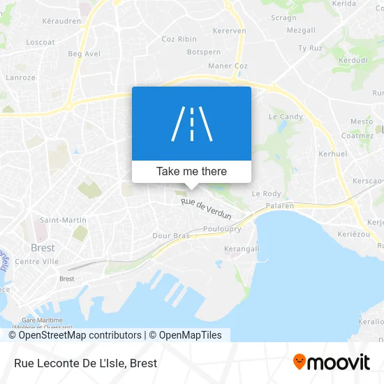 Rue Leconte De L'Isle map