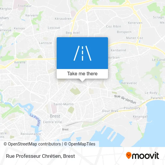 Rue Professeur Chrétien map