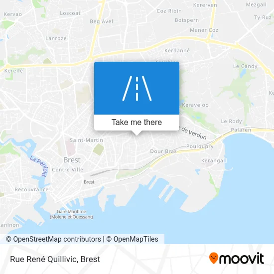 Rue René Quillivic map