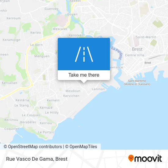 Rue Vasco De Gama map