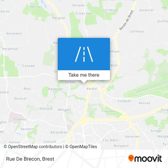 Rue De Brecon map